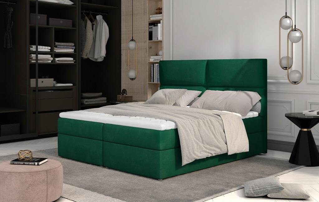 Grün Doppel JVmoebel Chesterfield Bett Designer Hotel Schlafzimmer Betten Textil Bett