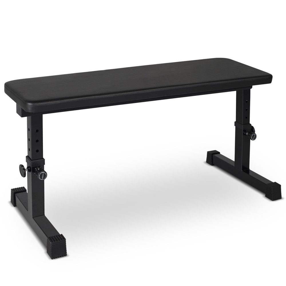 BBWL Hantelbank Fitnessbank Stahlrahmen gepolstert 200kg Belastbar, Hantelbank Flachbank verstellbar Home Gym Krafttraining