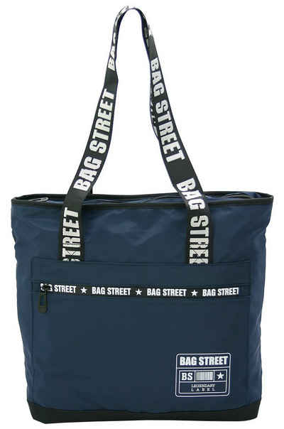 BAG STREET INTERNATIONAL Schultertasche Nylon Shopping Bag mit Henkel-Print