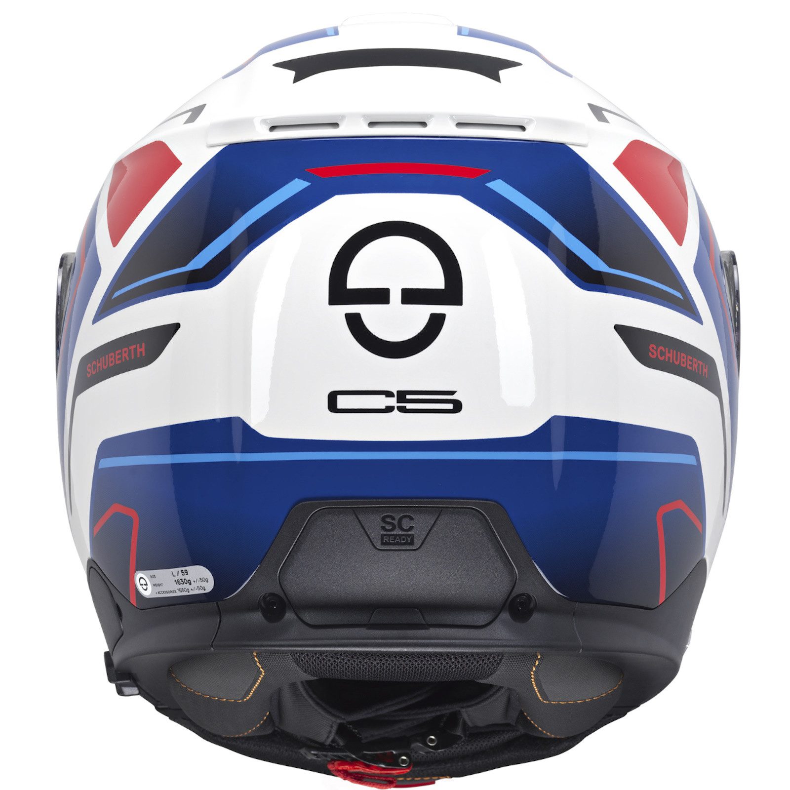 Schuberth Motorradhelm Schuberth C5 Klapphelm Omega White (1er Set)
