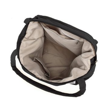 TAN.TOMI Henkeltasche Handtasche, Tasche Damen, Damenhandtasche, Cordtasche mit Reißverschluss-Einkaufstasche