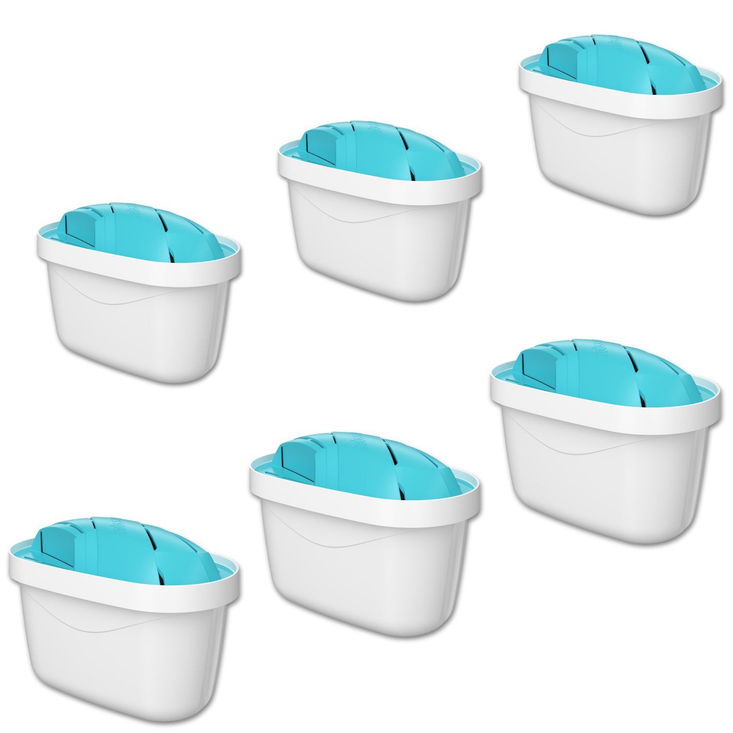 HaGa Kalk- und Wasserfilter 6x AquaMax Alkaline Wessper Wasserfilter-Kartusche 200 Liter