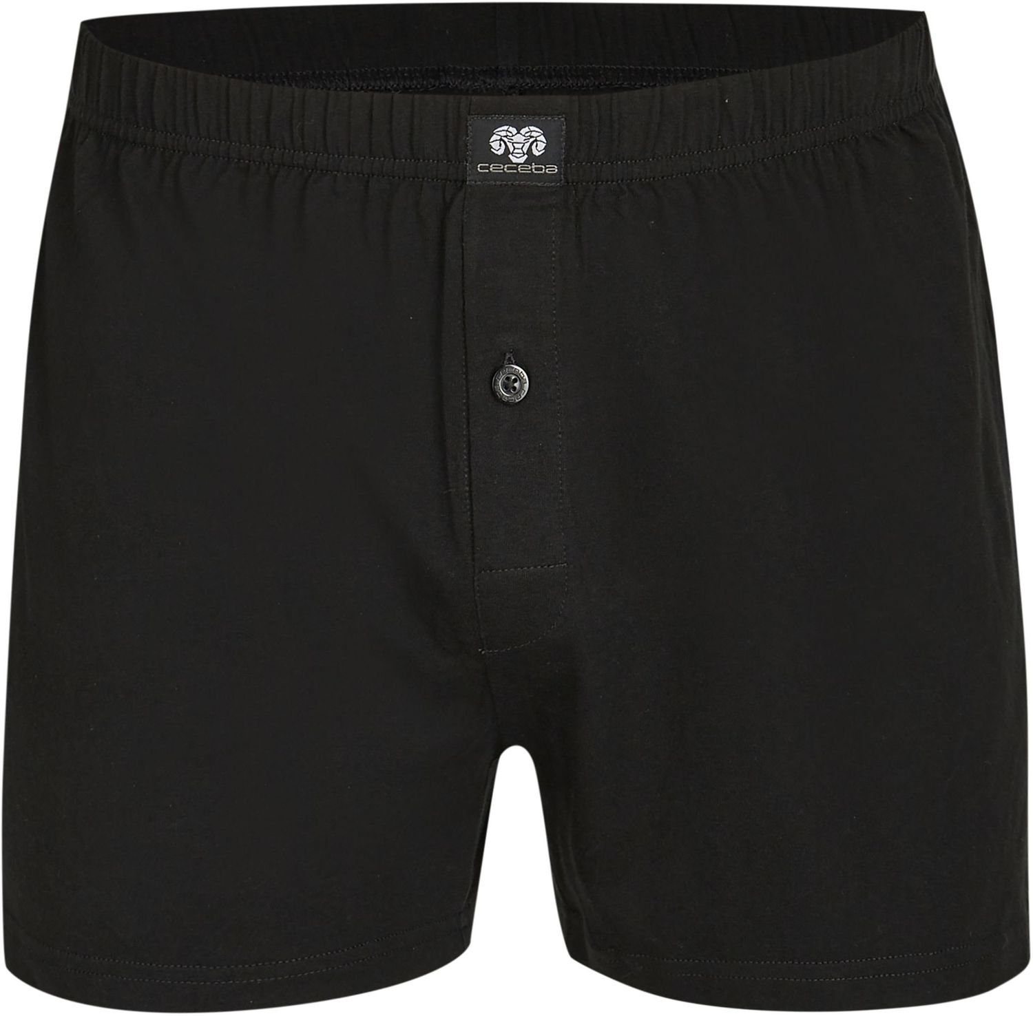 Ceceba Boxershorts Jersey Herren schwarz CECEBA Boxershorts Unterhosen Größen Shorts 4 (1-St) große