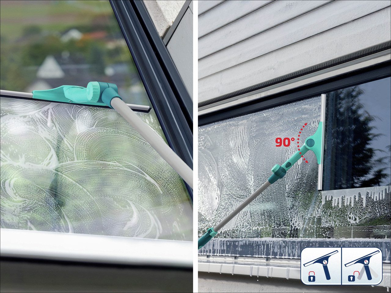 Leifheit Wasserabzieher Window Slider XL Telescope 2 m
