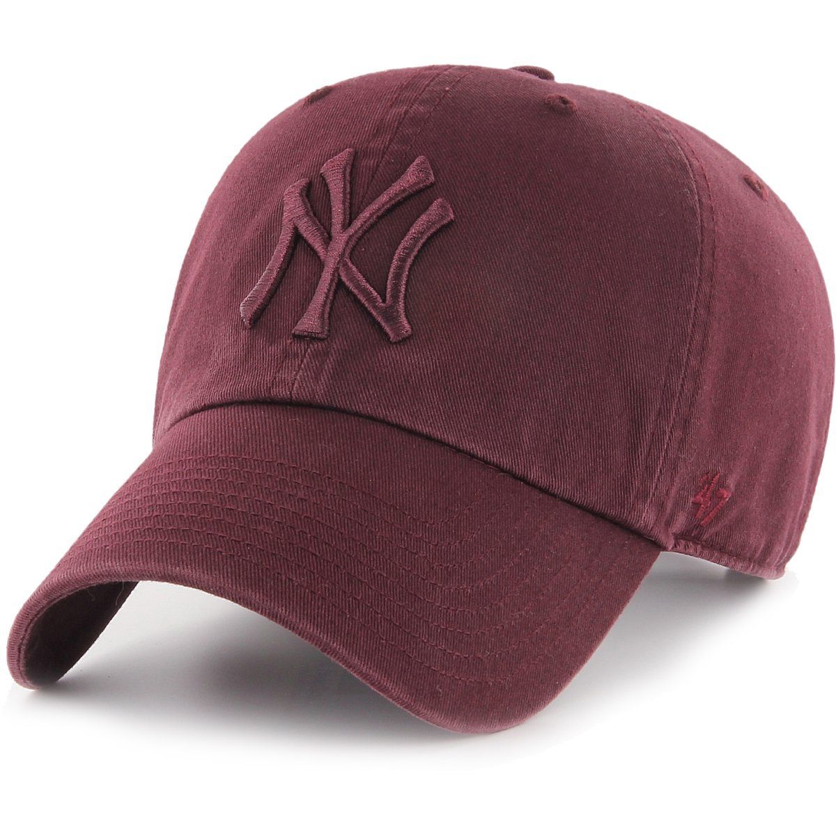 x27;47 Brand Relaxed NY Baseball Fit CLEAN UP Yankees Cap dunkel