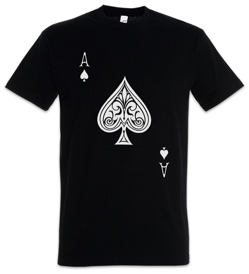 Print-Shirt Ace Of Spades II Herren T-Shirt Spade Ace Poker Card Casino Karte 777