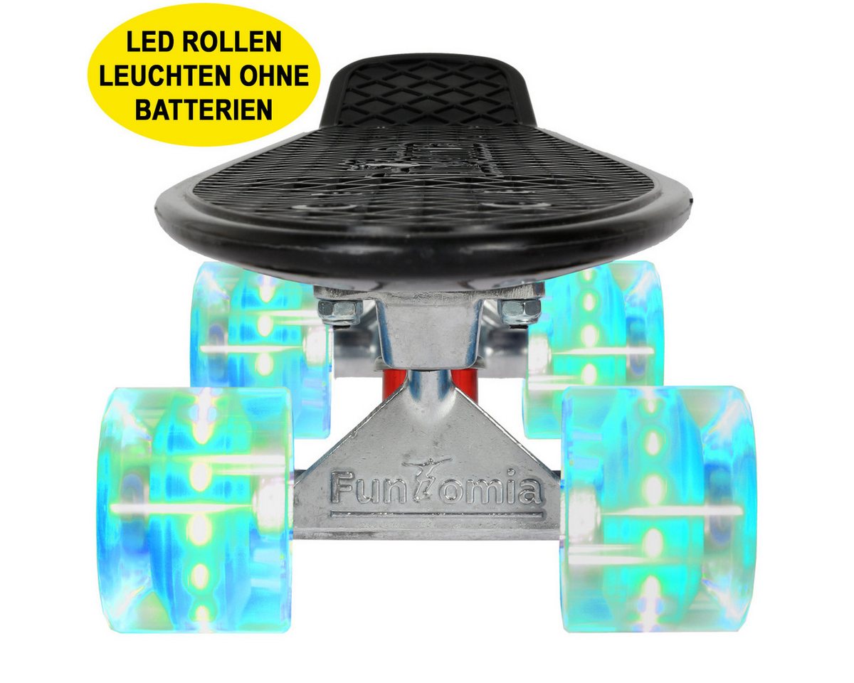Thumbnail - FunTomia Miniskateboard Kinder Cruiserboard Miniboard 57cm mit oder ohne LED Leuchtrollen