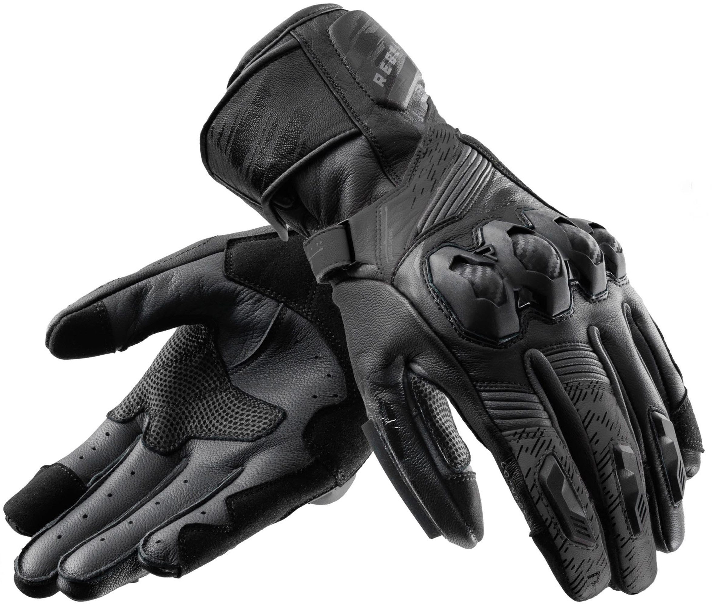 Rebelhorn Motorradhandschuhe Viper Motorrad Handschuhe Touchscreenbedienung möglich,mit Visierwischer