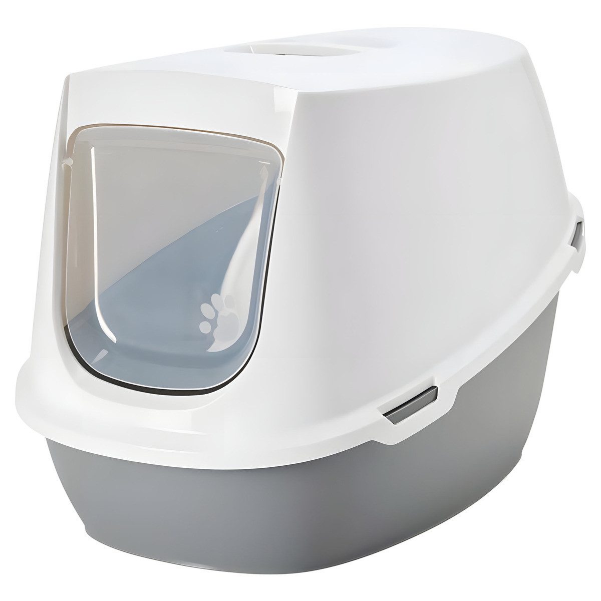 Savic Katzentoilette Katzentoilette Robin Jumbo weiß/grau