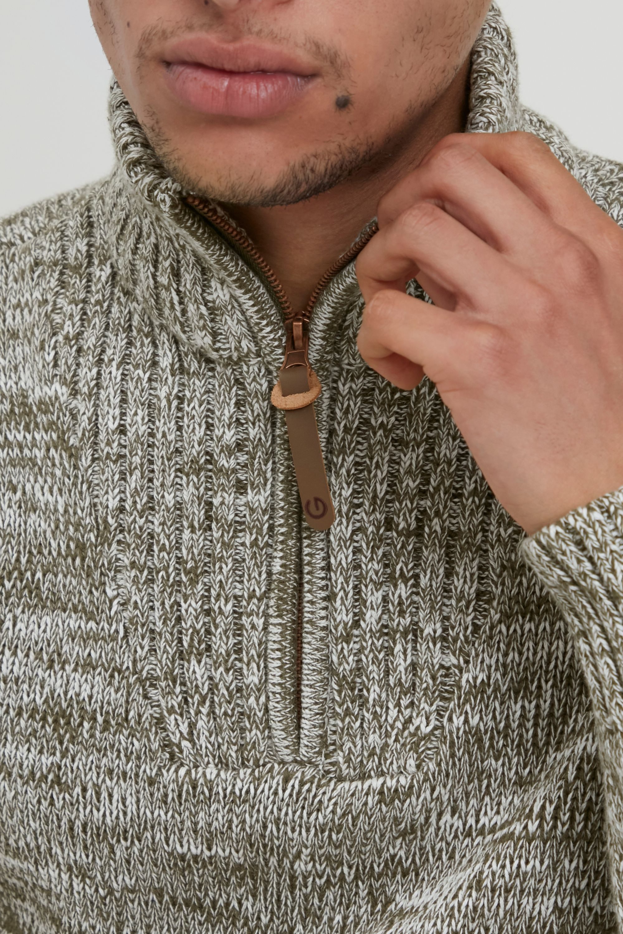 !Solid Troyer SDPhilostrate Strickpulli in Melange-Optik