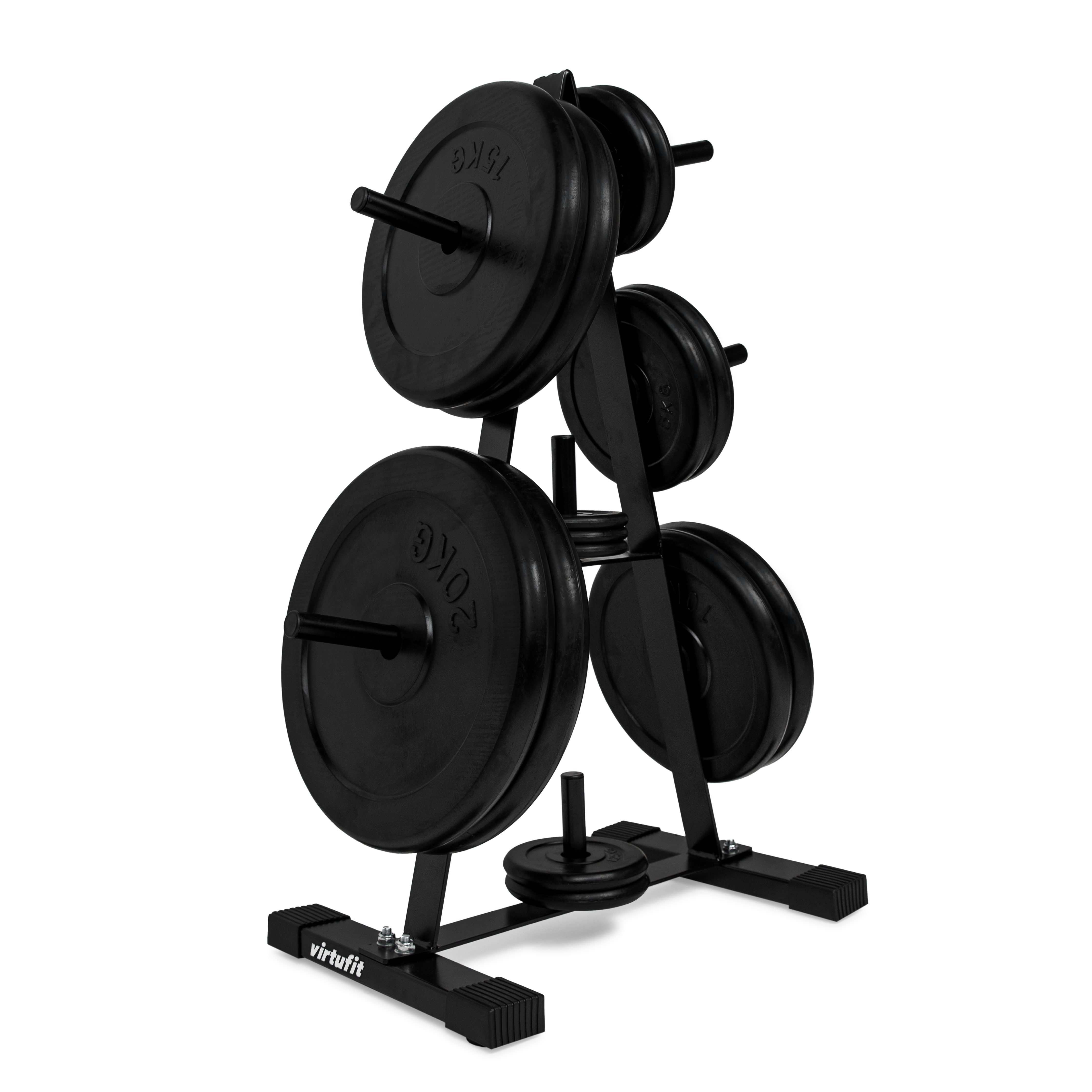 VirtuFit Hantelscheibenständer VirtuFit Hantelscheibenständer 30 mm, mattschwarz, 7 Aufnahmestifte
