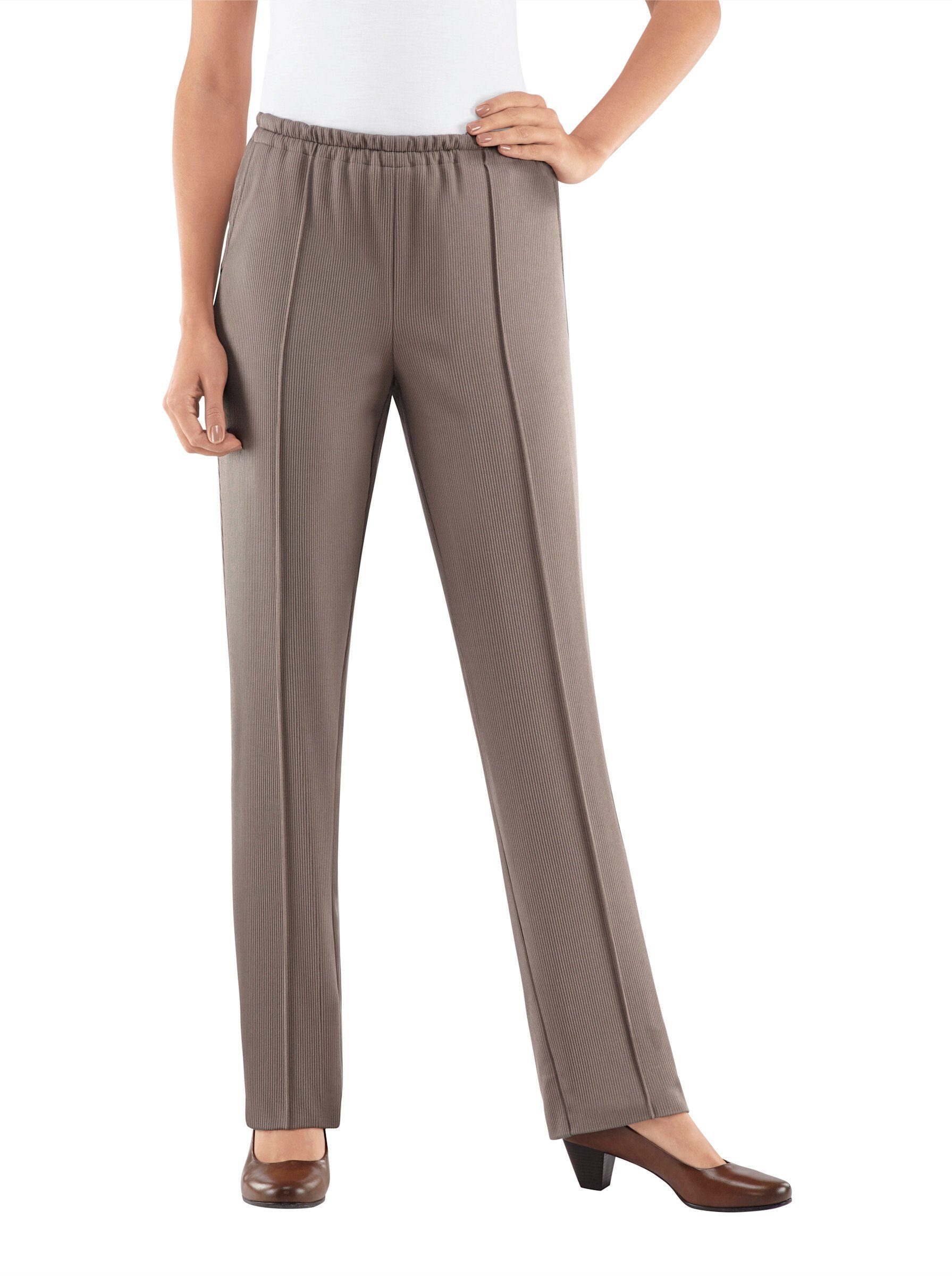 WITT WEIDEN Jerseyhose Innenbeinlänge ca. 72 cm taupe