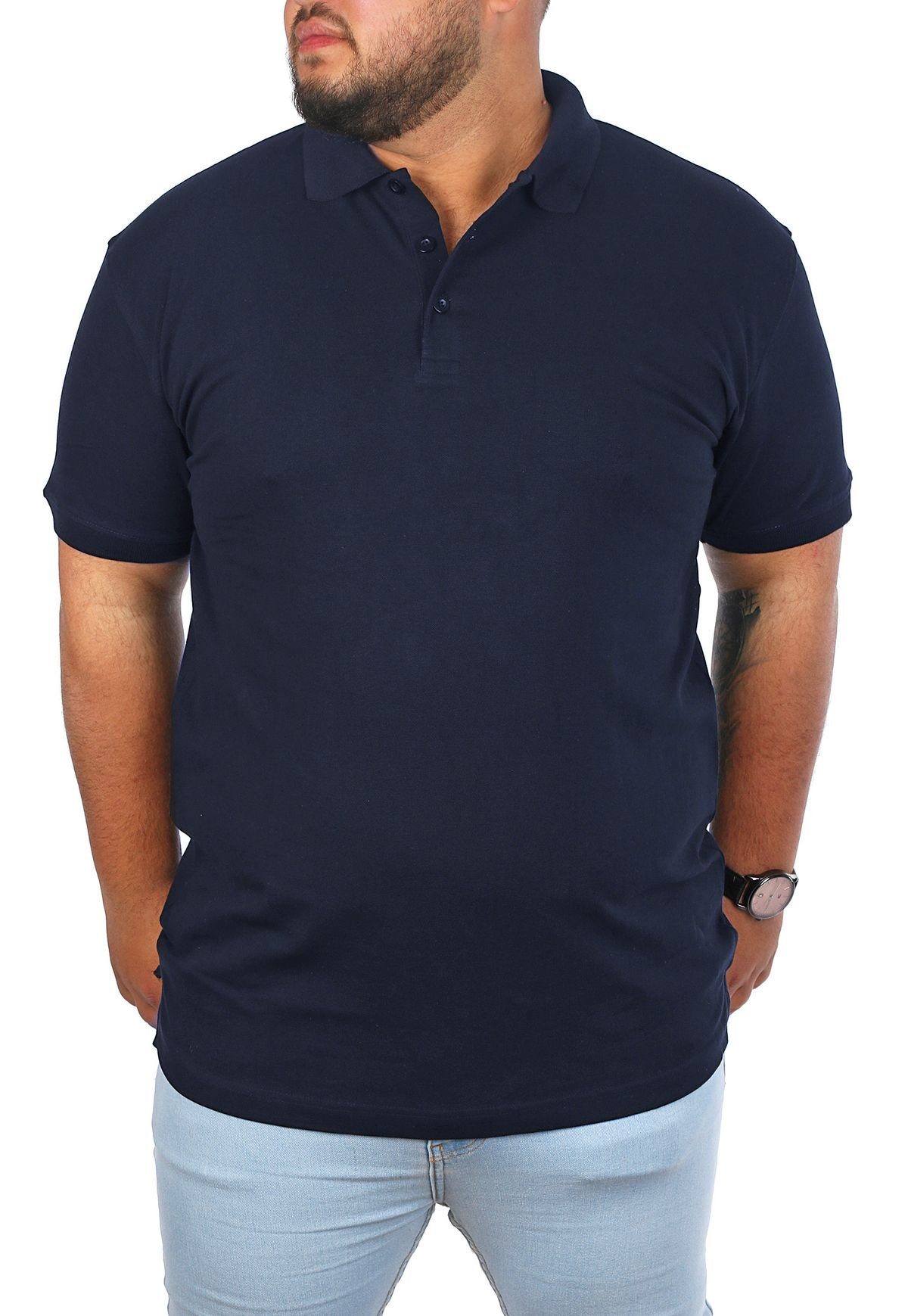 Young & Rich Poloshirt Herren Übergröße günstig online kaufen