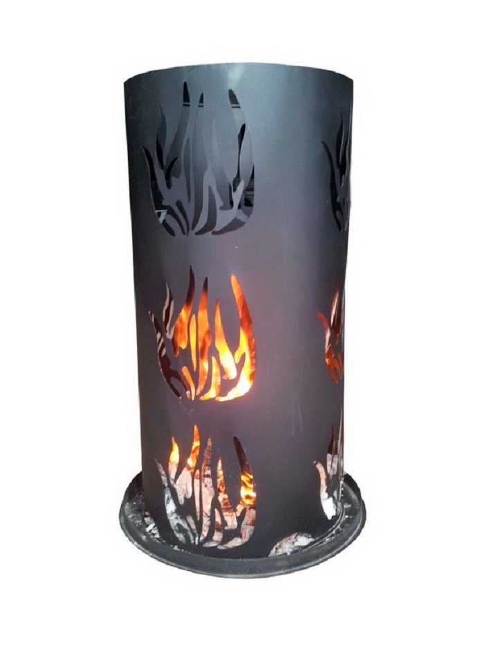 Feuerstelle Feuersäule Terrassenofen Gartenkamin Feuerstelle