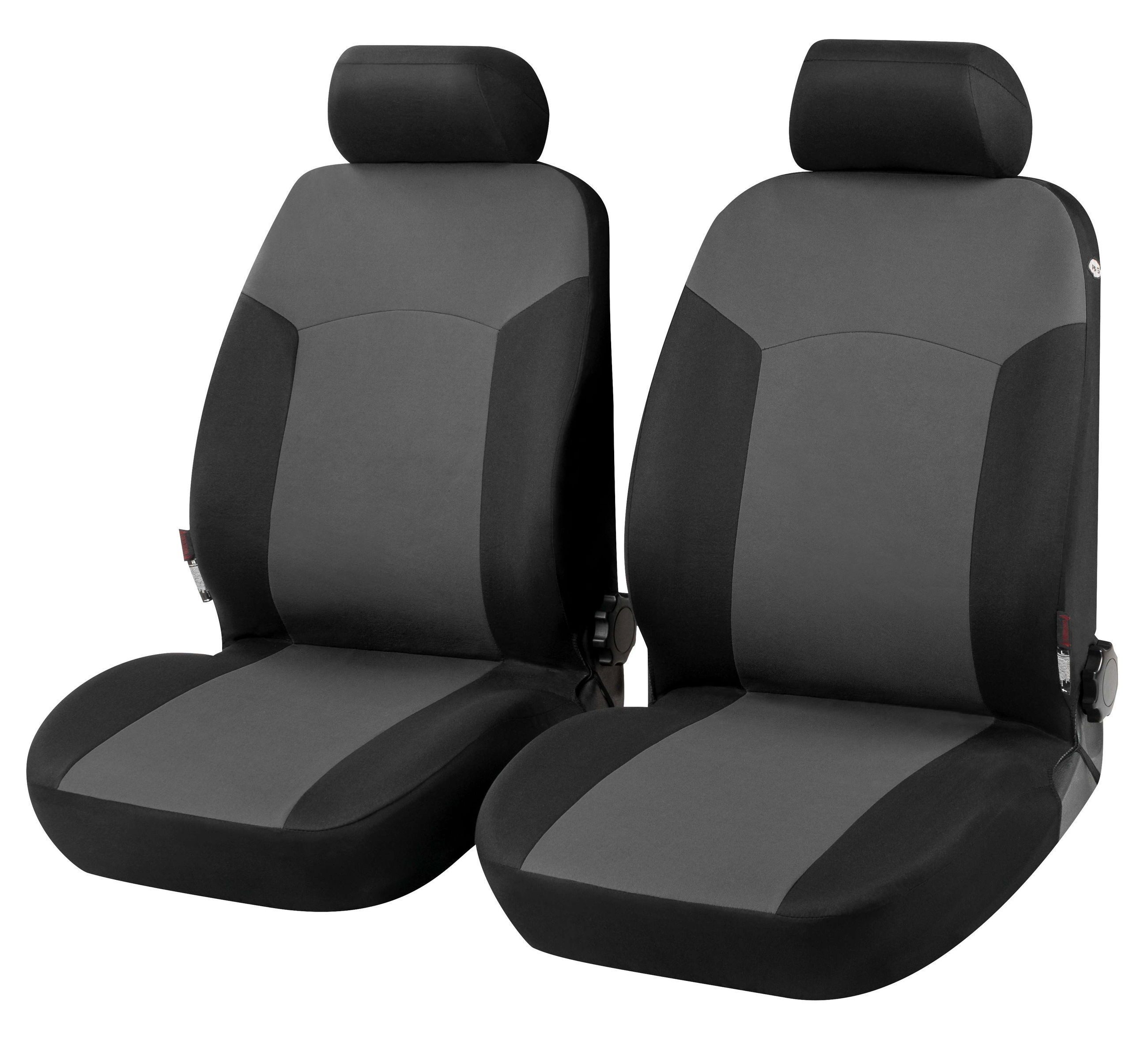 CarComfort Autositzbezug Autositzbezug Portland, 2 Vordersitzbezüge 1tlg, 2 Kopfstützenbezüge, 4-tlg.