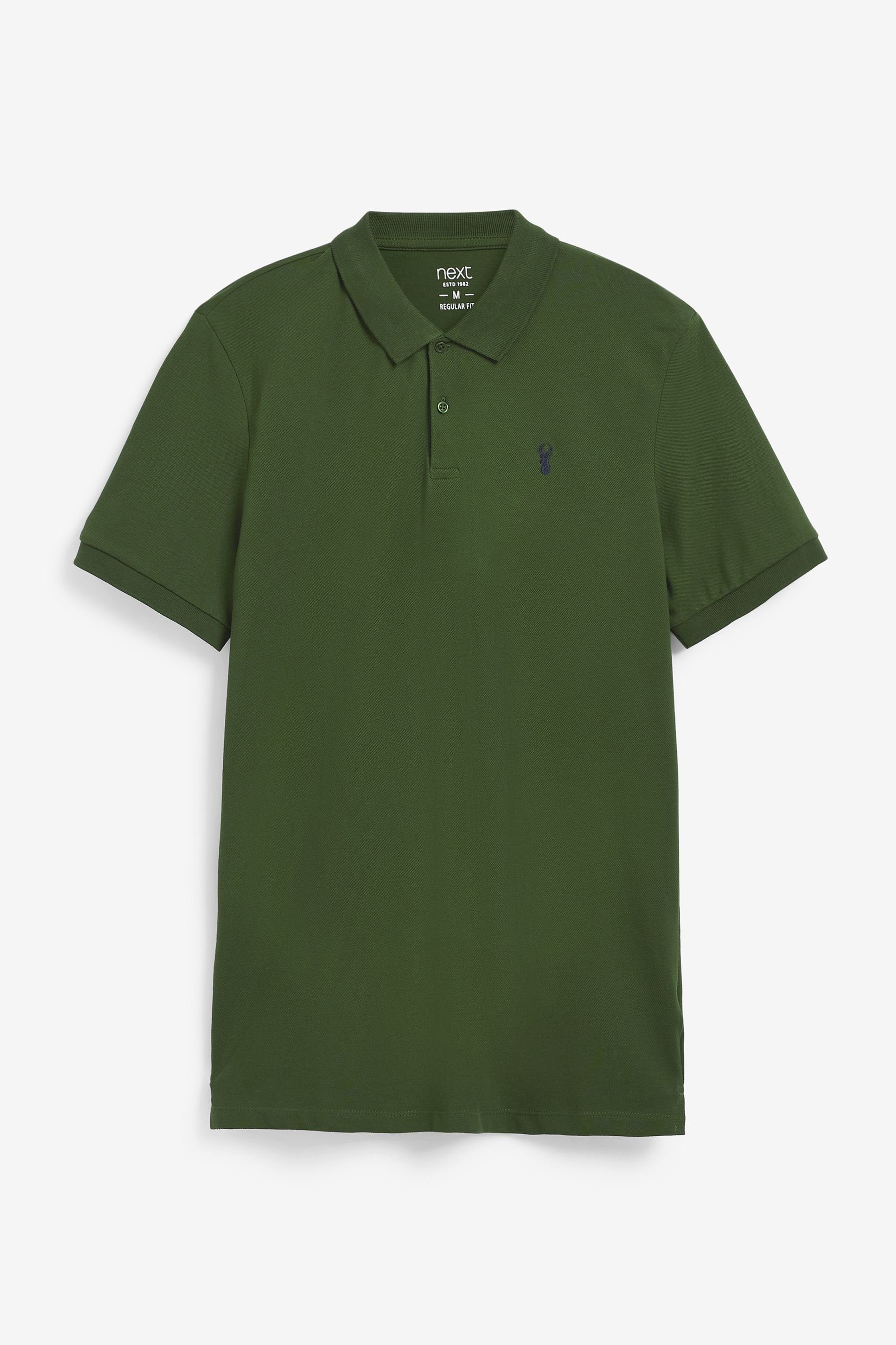 Next Poloshirt Piqué-Poloshirt (1-tlg) Dark Khaki Green