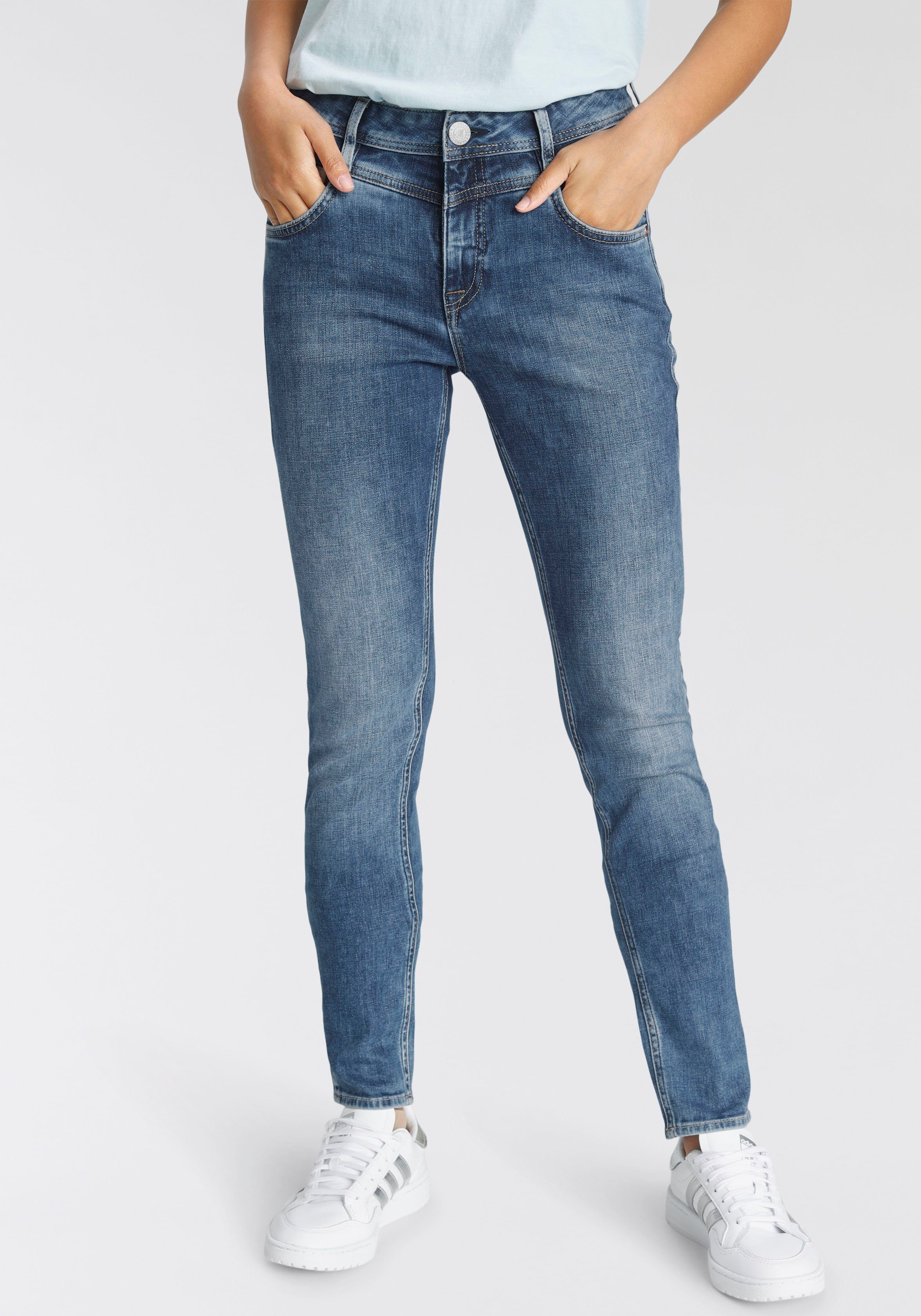 Herrlicher Slim-fit-Jeans »PEPPY SLIM RECYCLED DENIM« Normal Waist Recycled  Polyester online kaufen | OTTO