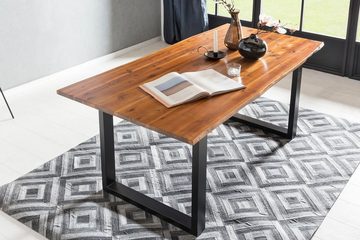 SalesFever Baumkantentisch, Sichtbare Maserung und Astlöcher, Esstisch aus Massivholz