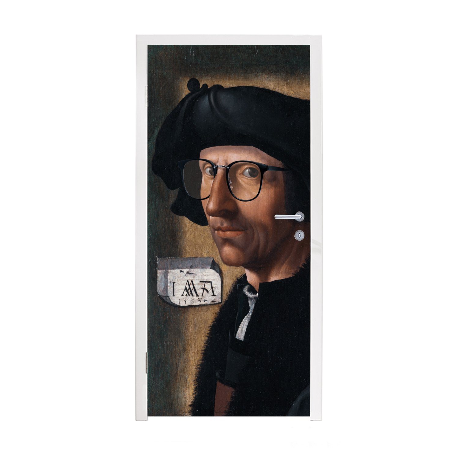 MuchoWow Türtapete Kunst - Alte Meister - Jacob Cornelisz van Oostsanen, Matt, bedruckt, (1 St), Fototapete für Tür, Türaufkleber, 75x205 cm