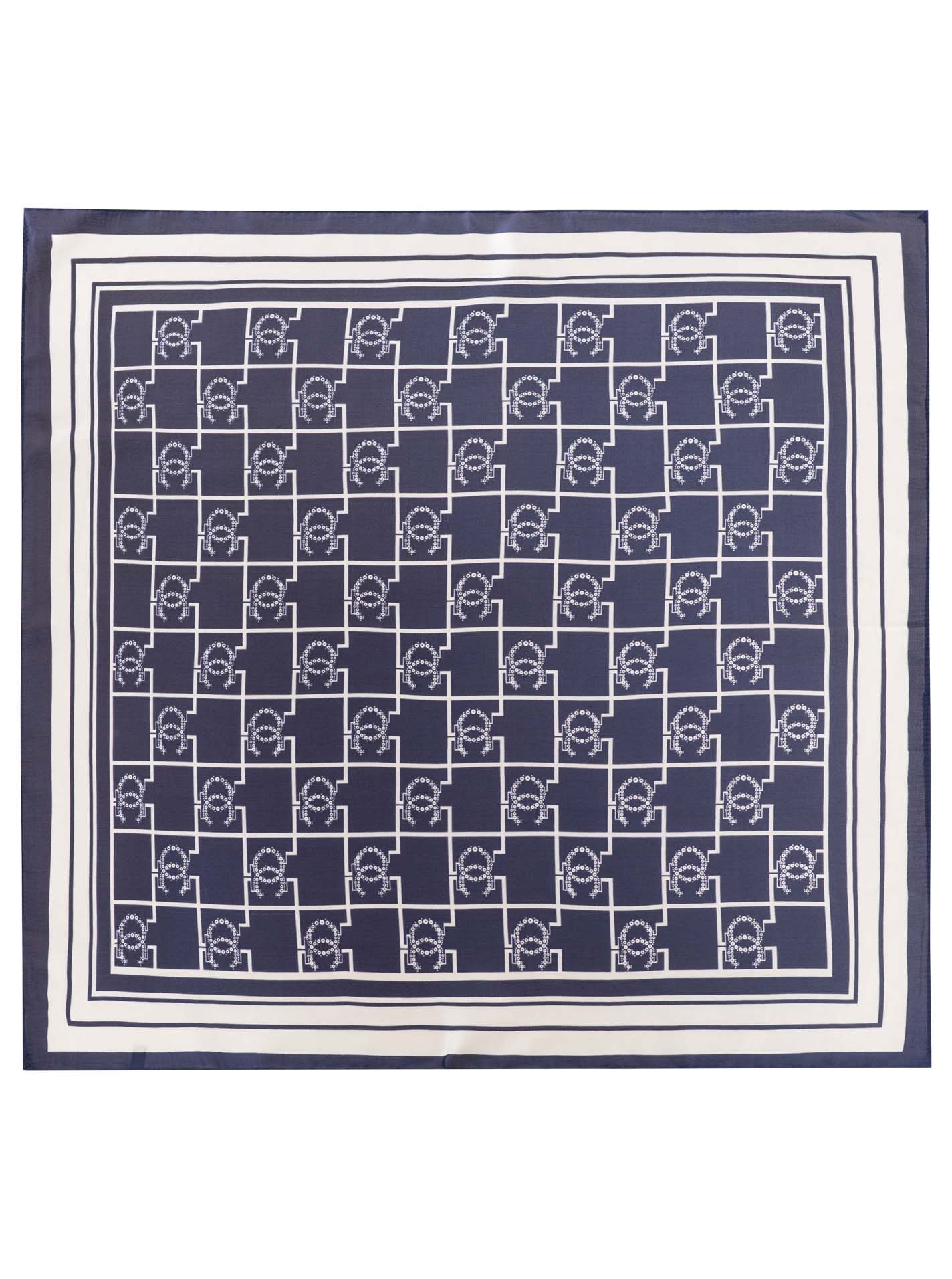 Zwillingsherz Nickituch "Luxury", geometrisches Muster, glänzende Oberfläche