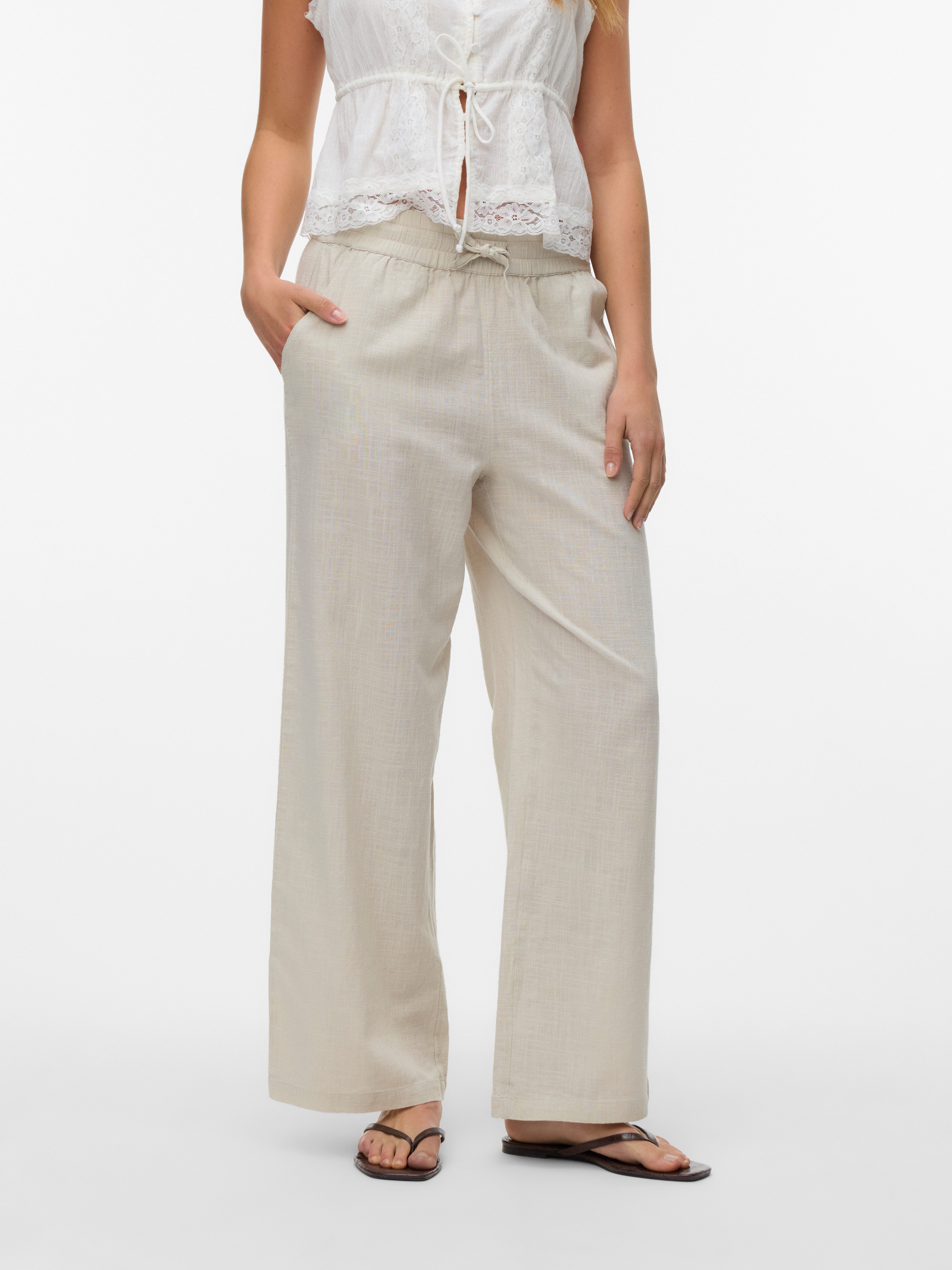 Vero Moda Schlupfhose VMCAIA MW WIDE PANT WVN NOOS Baumwollmischung, oversi günstig online kaufen