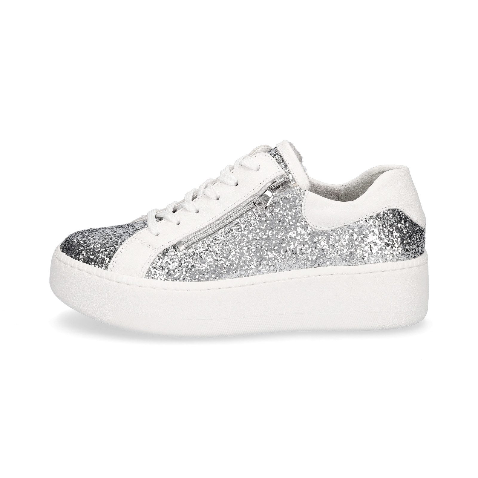Waldläufer Waldläufer Damen Sneaker Nicky silber weiß Glitzer Sneaker günstig online kaufen