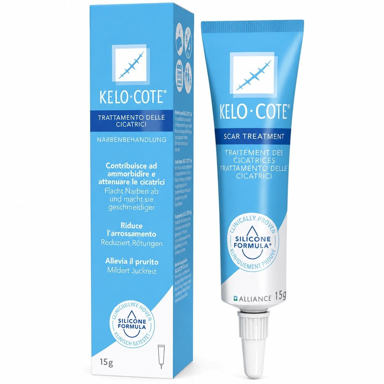 Alliance Pharmaceuticals GmbH Hautcreme KELO-COTE Silikon Gel zur Behandlung von Narben
