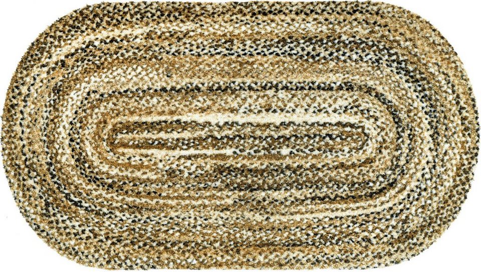 Teppich Wovells grain, wash+dry by Kleen-Tex, rechteckig, Höhe: 9 mm