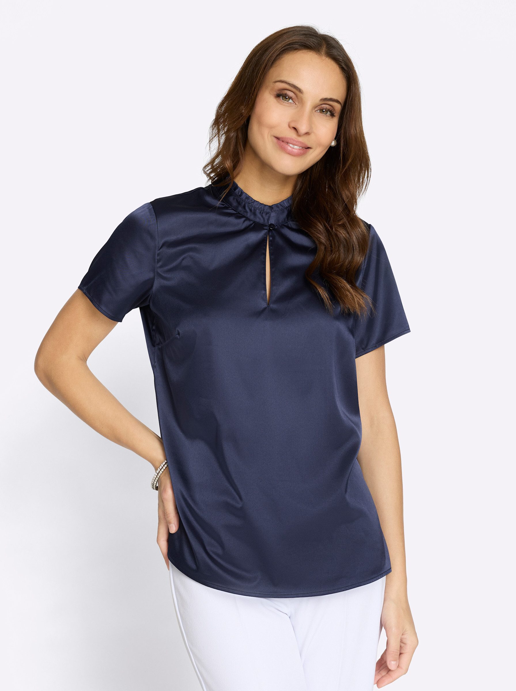 Witt Klassische Bluse Satinbluse . günstig online kaufen