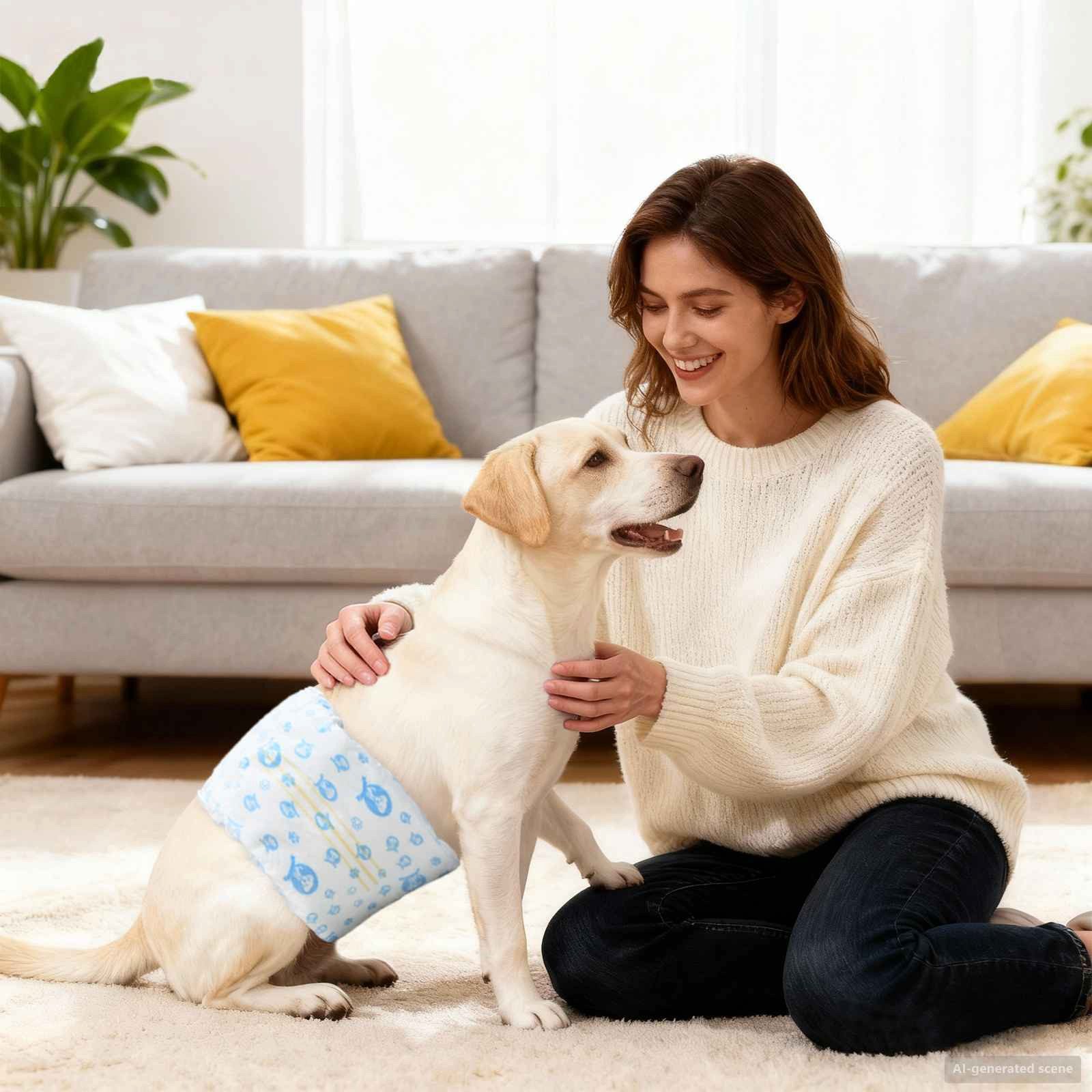 vidaXL, Einweg-Hundewindel für Rüden 30 pcs Weiß S