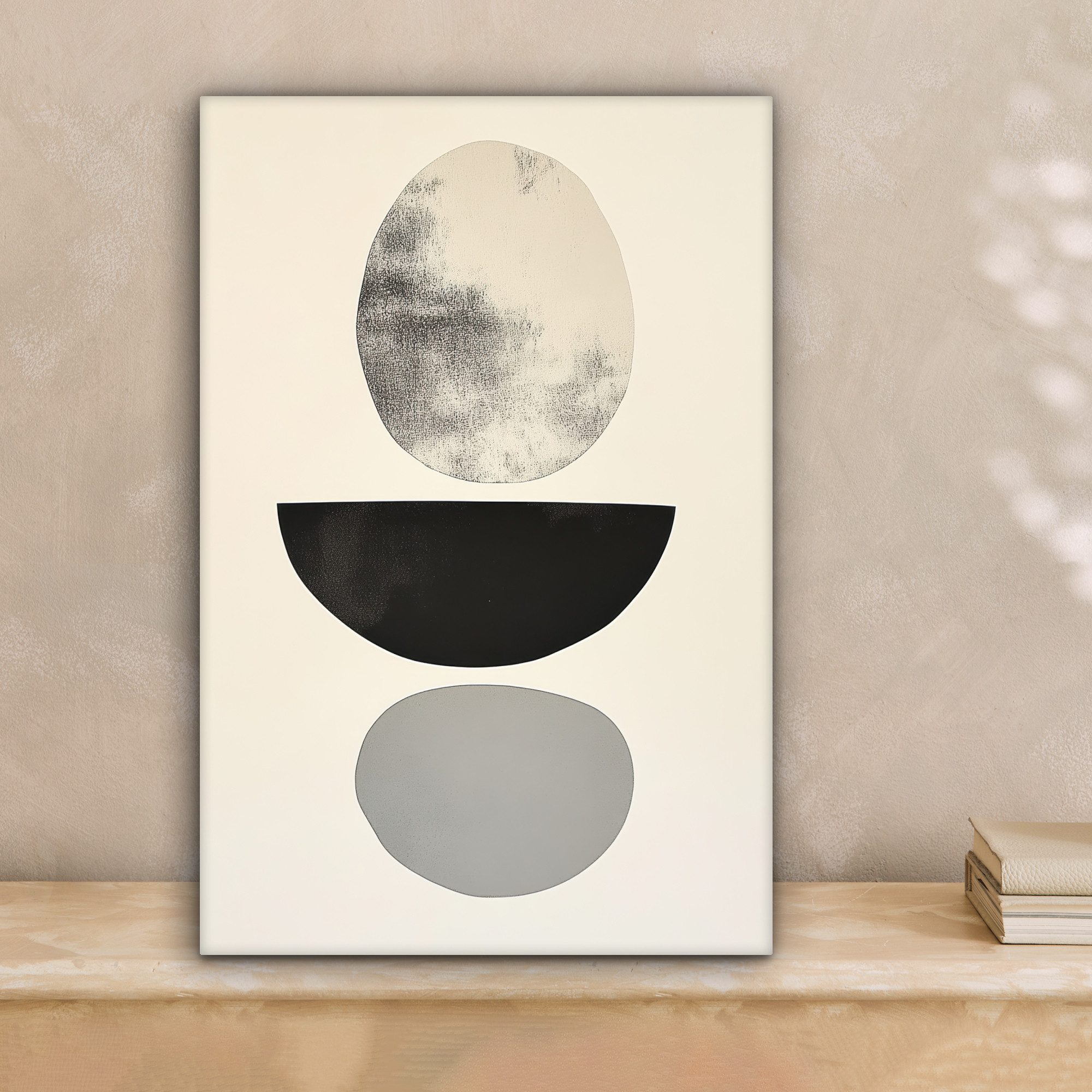 OneMillionCanvasses® Leinwandbild Beige - Japandi - günstig online kaufen