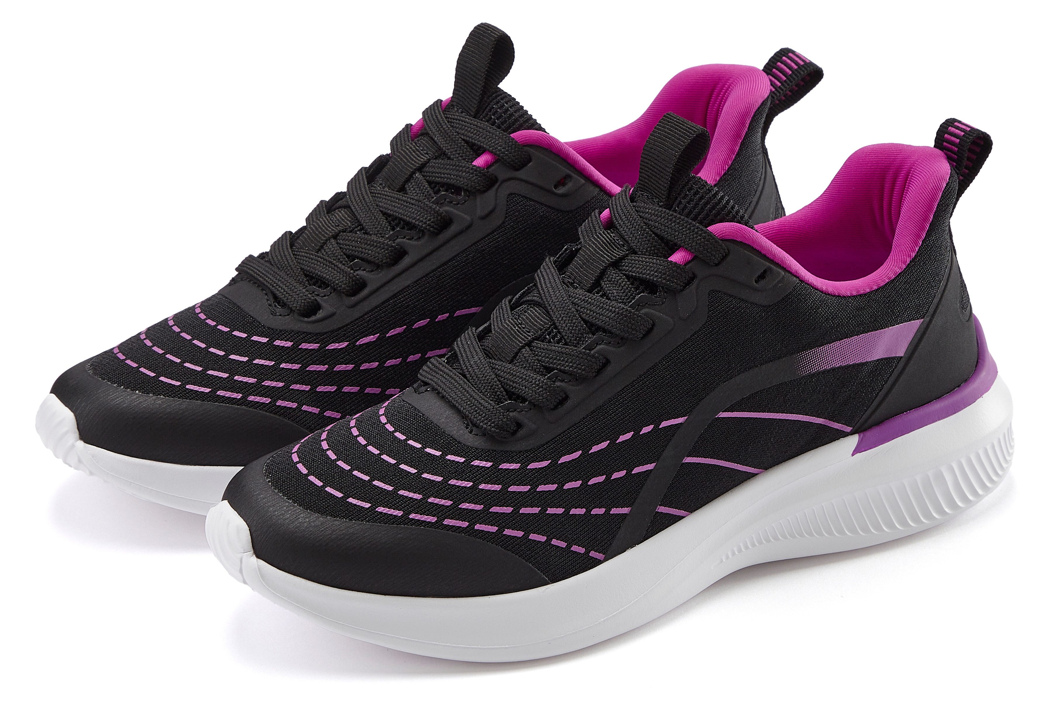 LASCANA Halbschuh, Schnürschuh, Freizeitschuh Sneaker aus Textil mit Farbak günstig online kaufen