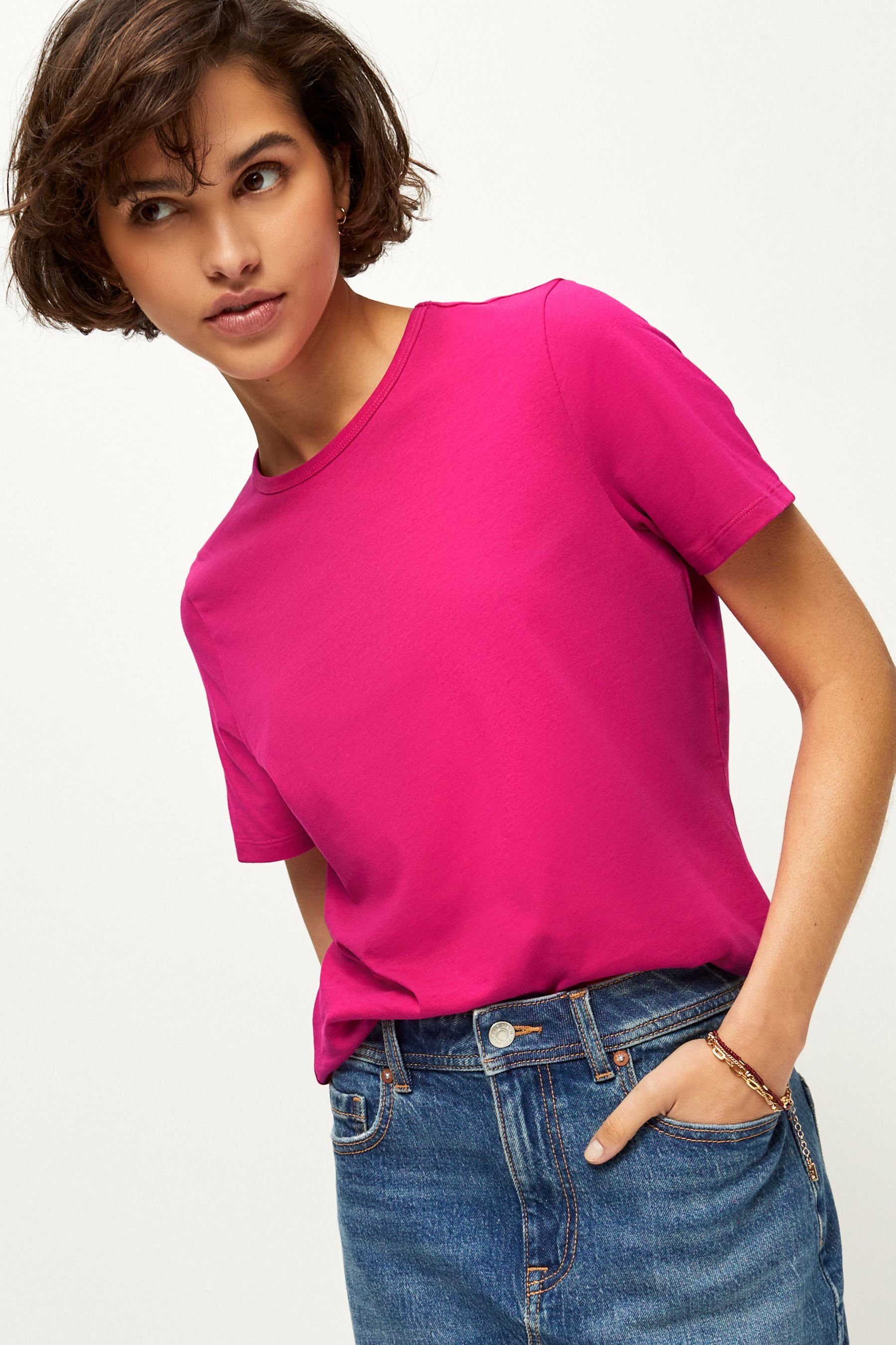 Next T-Shirt Everyday Kurzarm-T-Shirt mit Rundhalsausschnitt (1-tlg)