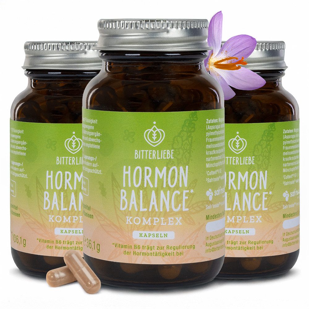 BitterLIebe - Hormon Balance Frauen Komplex - Hormone für Damen - mit Inositol - Kapseln