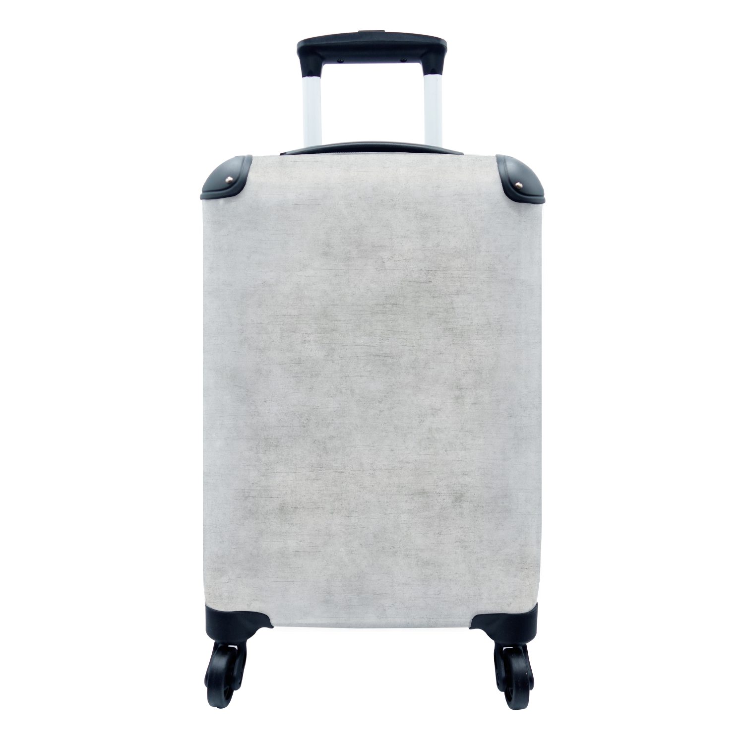 MuchoWow Handgepäckkoffer Beton - Reisekoffer Reisetasche Industriell für 4 Ferien, mit rollen, - Trolley, Muster, - Handgepäck Grau Rollen