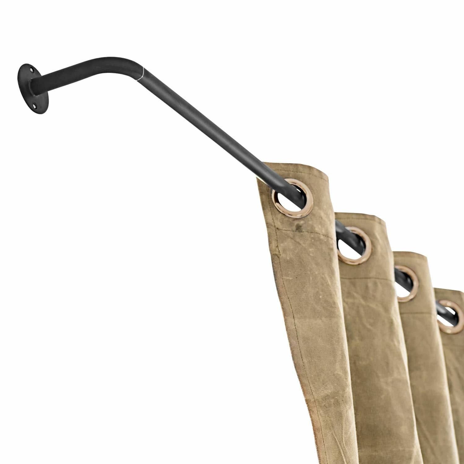 Mirabeau Gardinenstange Gardinenstange Omara dunkelgrau, Ø 0 mm, Eisen günstig online kaufen