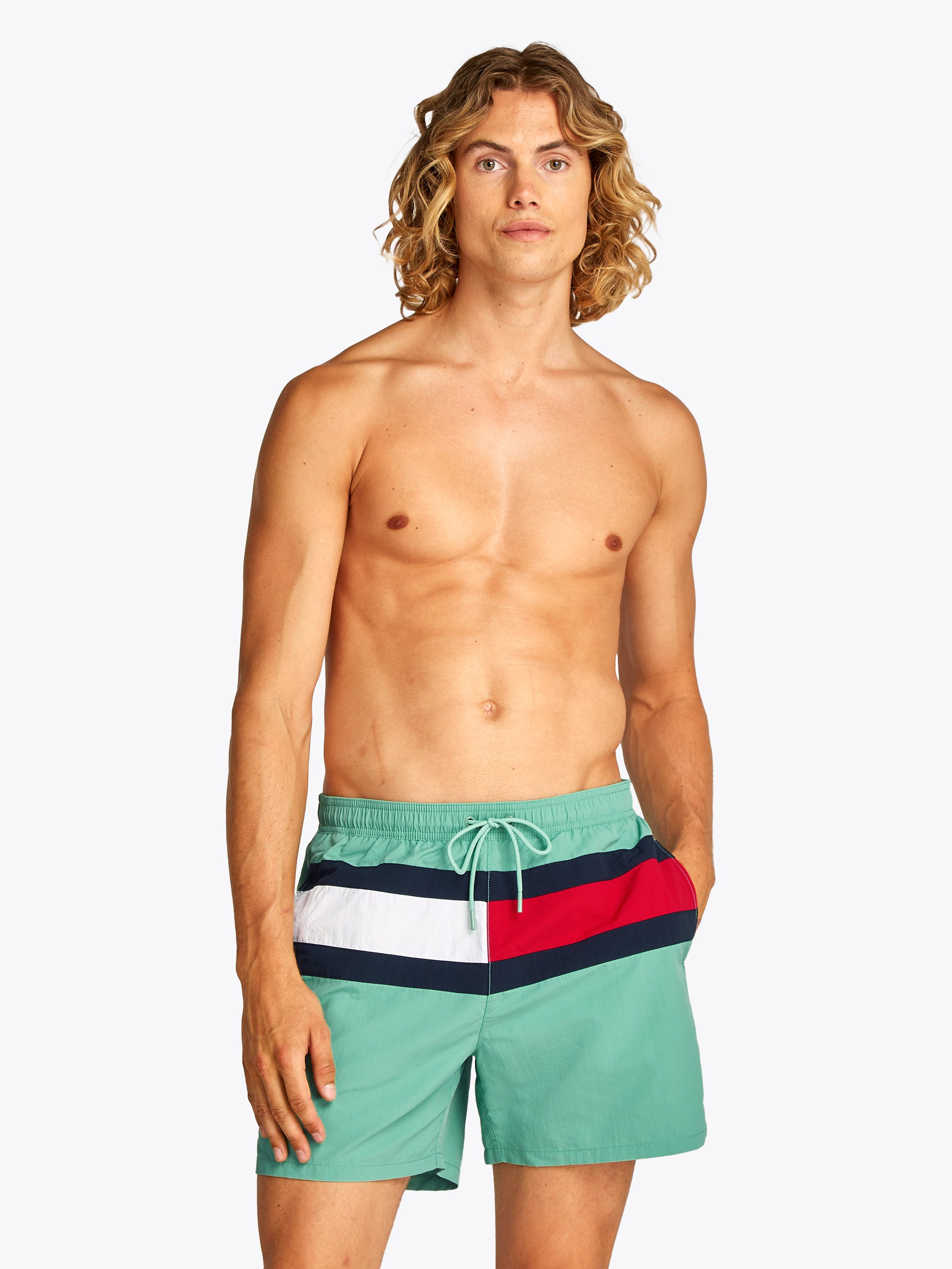 Tommy Hilfiger Swimwear Badeshorts MEDIUM DRAWSTRING mit großem Logo günstig online kaufen