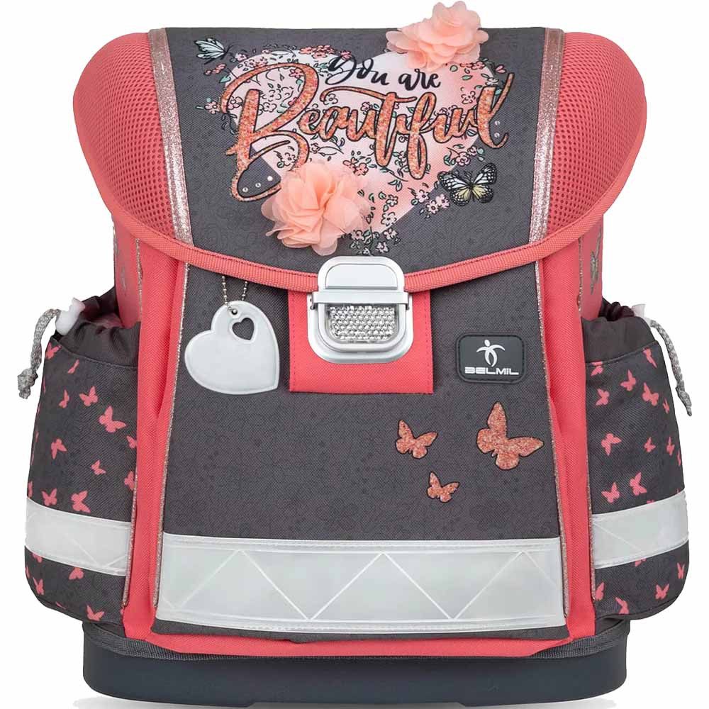 Belmil Schulranzen Set Classy 10-teilig 2025 Mädchen Bloomy Blossom