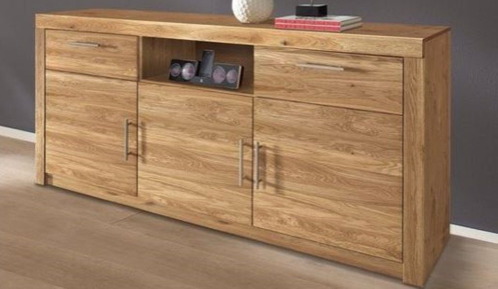 bv-vertrieb Anrichte Sideboard Kommode Schubladenkommode Chalet/Wildeiche Eiche
