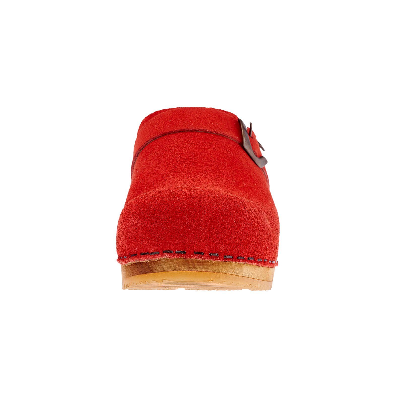 Sanita Wood-Hedi Open Clog Coral Sandale