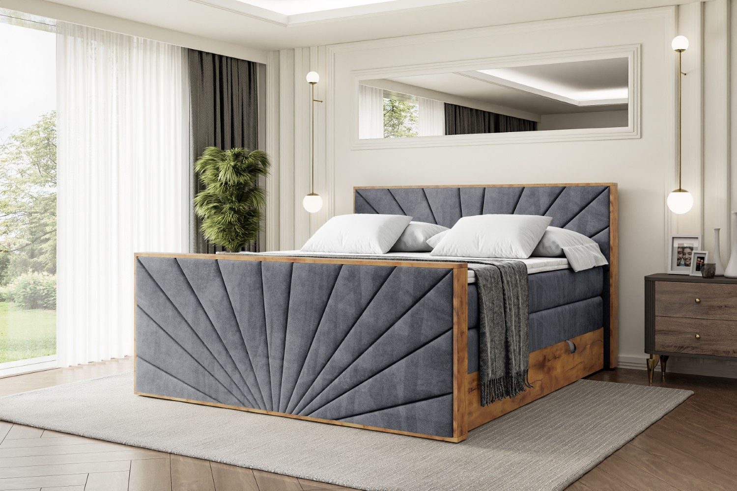 ALTDECOR Boxspringbett LOLLI6-Z KING (Multipocket-Matratze H4, günstig online kaufen