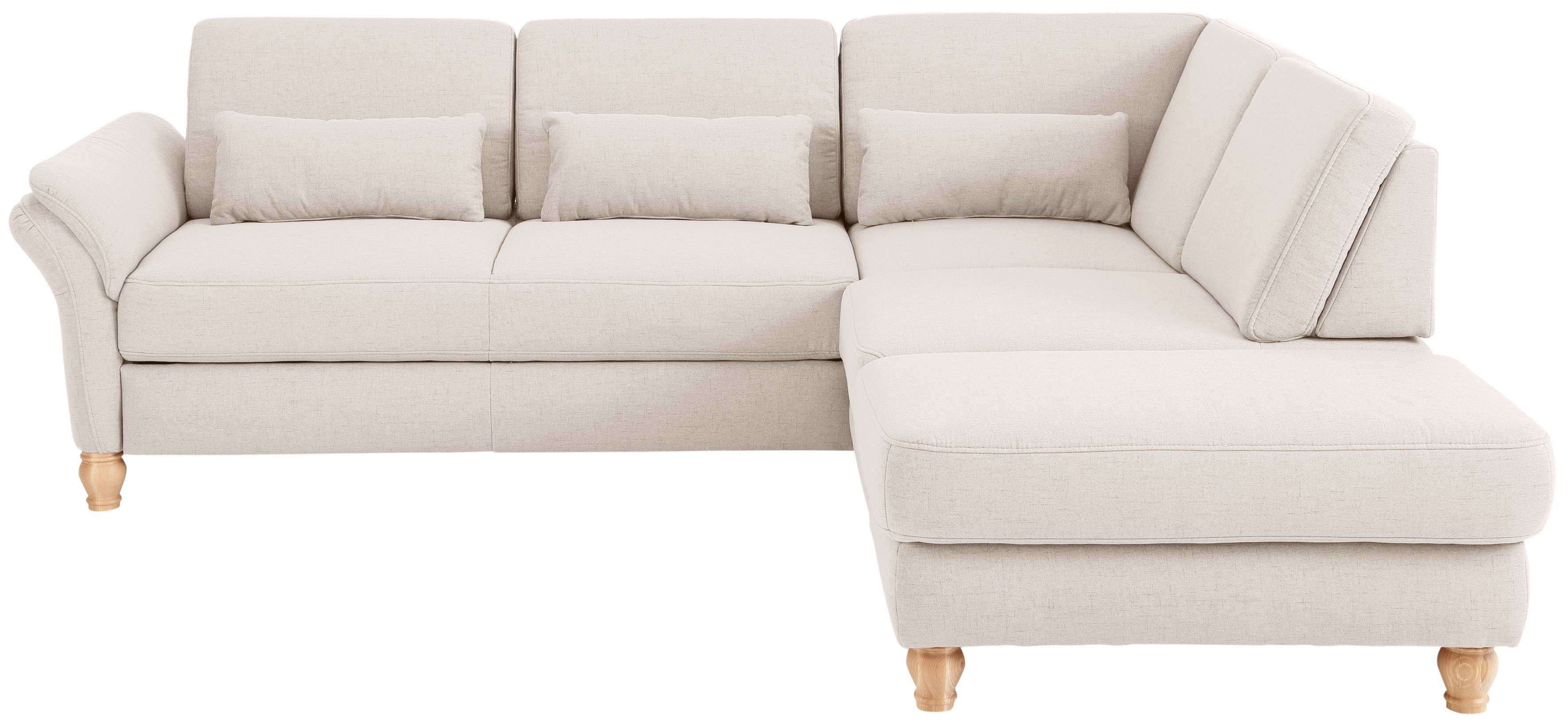 Home affaire Ecksofa Palace L-Form, incl. Sitztiefenverstellung, wahlweise mit Bettfunktion und Stauraum