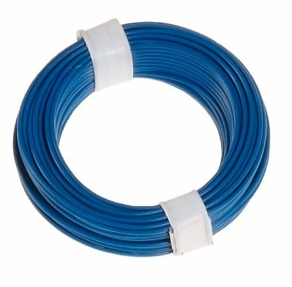 Kahlert Licht Modellbausatz Litze 1-adrig, 18 x 0,1/ 10m, blau