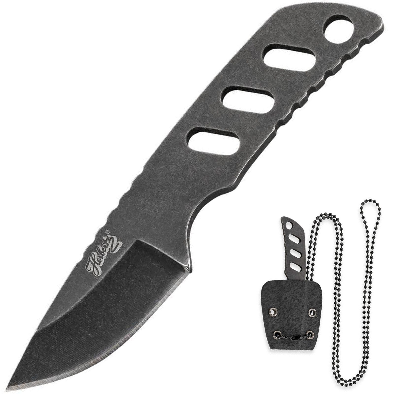 Herbertz Universalmesser Neck Knife Stonewashed Mini Messer, Halsmesser Fin günstig online kaufen