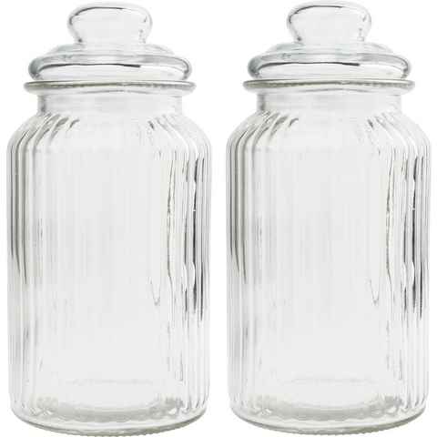 VBS Vorratsglas, Glas, 1250 ml 2er-Pack