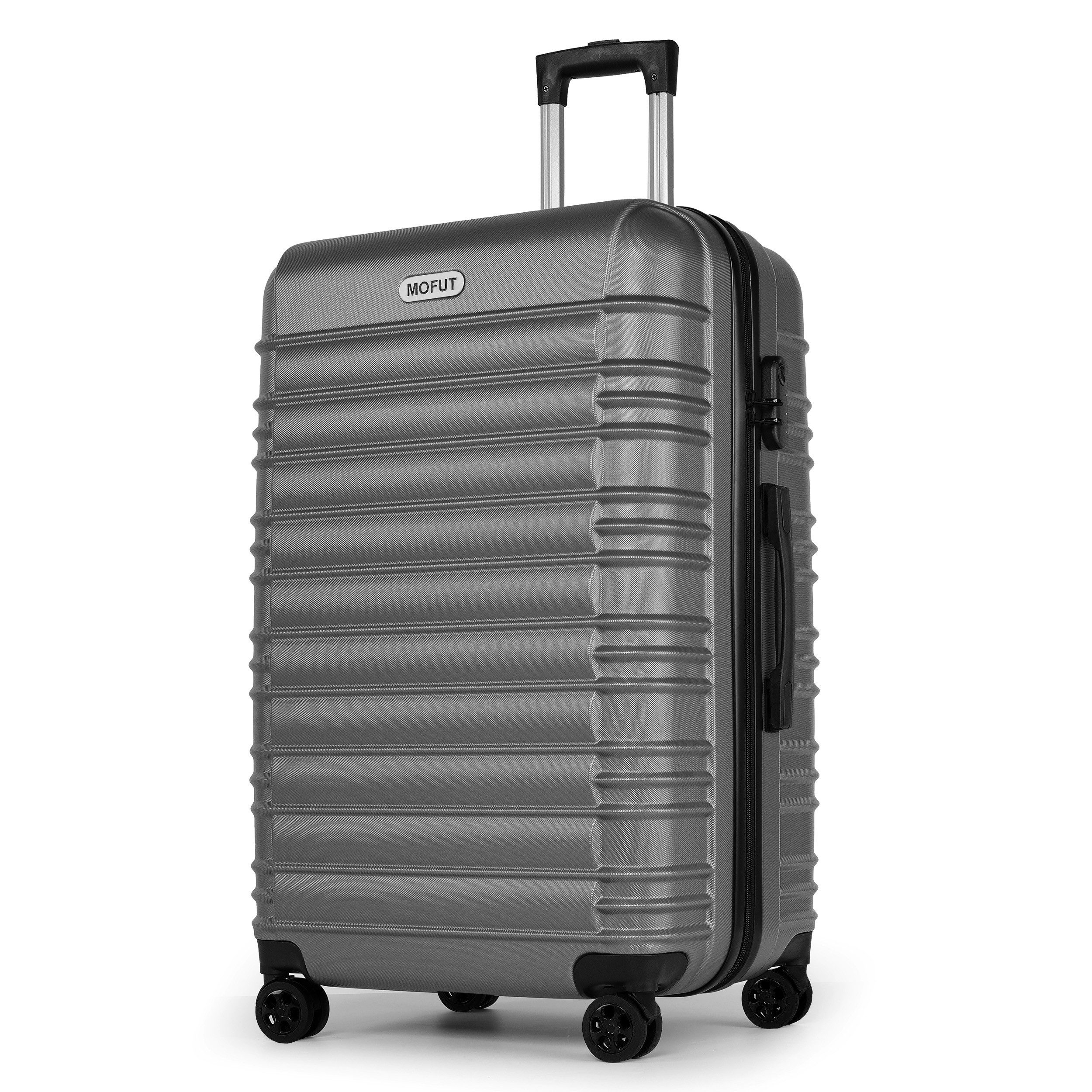 MoFut Hartschalen-Trolley Reisekoffer Trolley Großer Чемоданы Handgepäck Hartschale aus ABS, 4 Rollen, Trolley Handgepäck Große Kapazität mit 4 Rollen und Zahlenschloss
