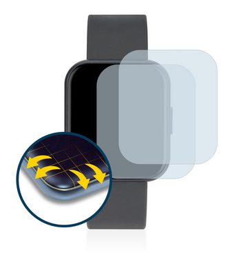 BROTECT Full-Screen Schutzfolie für Xcoast Ive 2, Displayschutzfolie, 2 Stück, 3D Curved klar