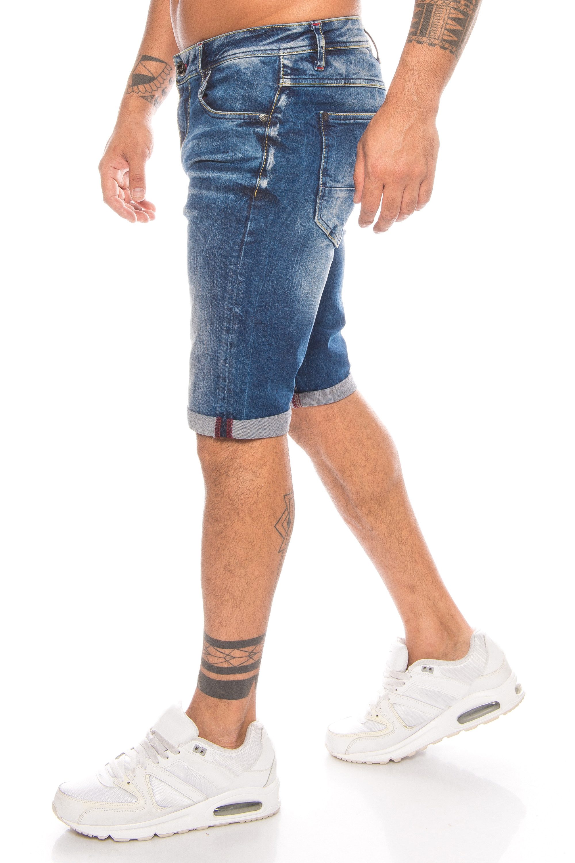 Cipo & Baxx Caprijeans Herren Capri Denim Jeans Short kurze Hose Modische A günstig online kaufen