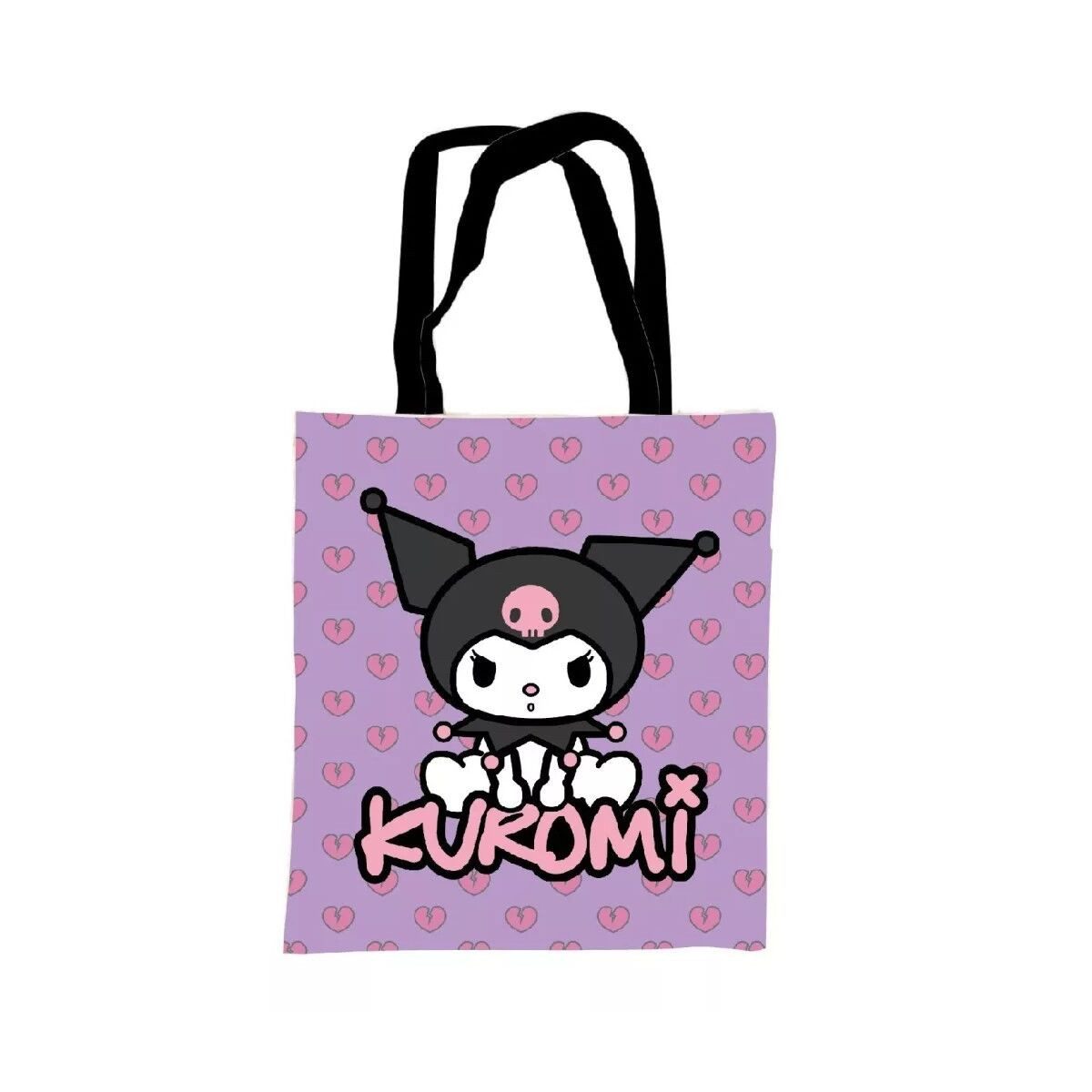 Hello Kitty Einkaufsshopper Hello Kitty Kuromi Leinentasche, Einkaufstasche 44 cm