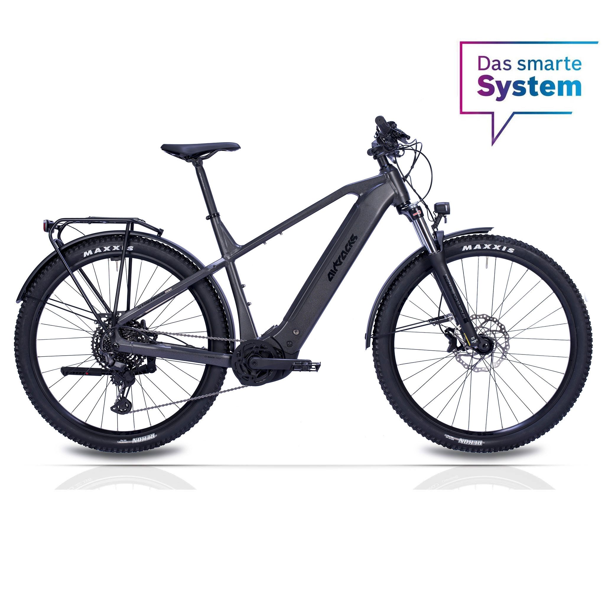 Airtracks E-Bike Mountainbike 29 Herren E-SUV MTB STREAMER CX11 BOSCH PERFORMANCE LINE CX (GEN 5), 11 Gang Shimano SHIMANO XT RD-M8130 SGS Schaltwerk, Kettenschaltung, Mittelmotor, (Akku Bosch PowerTube 600Wh, Smart System), Display Purion 200, Mountainbike Größen - 47cm 52cm 56cm-Mod. 2026